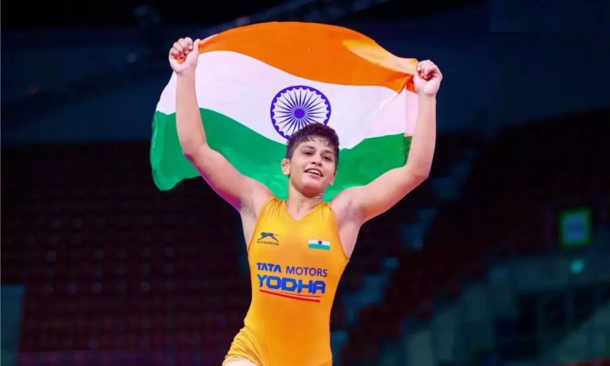  Antim Panghal wins bronze in World Wrestling Championship