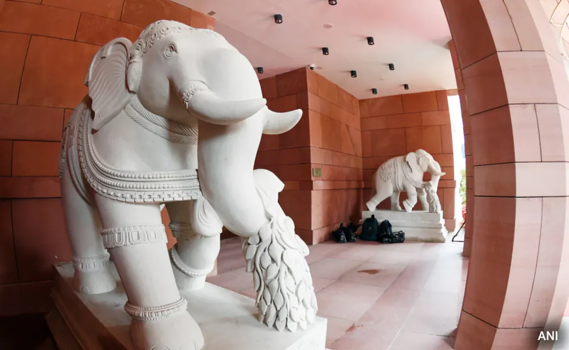  Symbolism behind the 6 creatures that guard the gates of the new Parliament building
