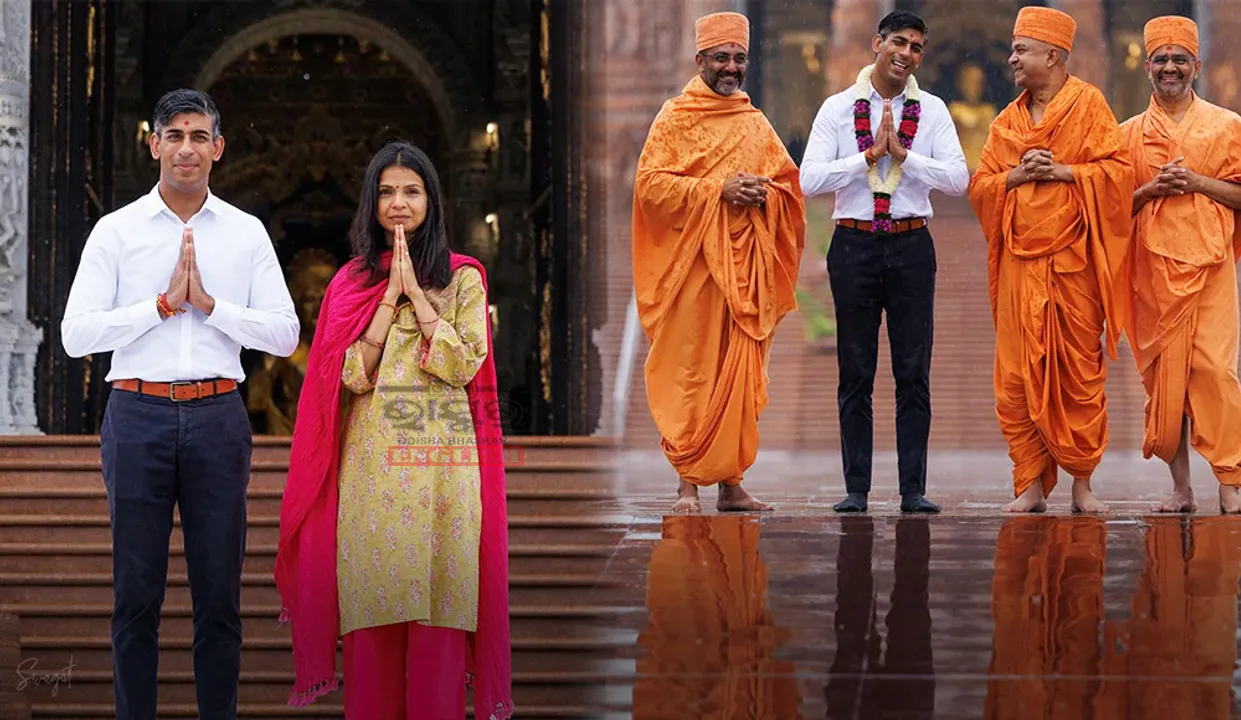  British PM Rishi Sunak's spiritual visit to Akshardham Temple during G20 summit in Delhi