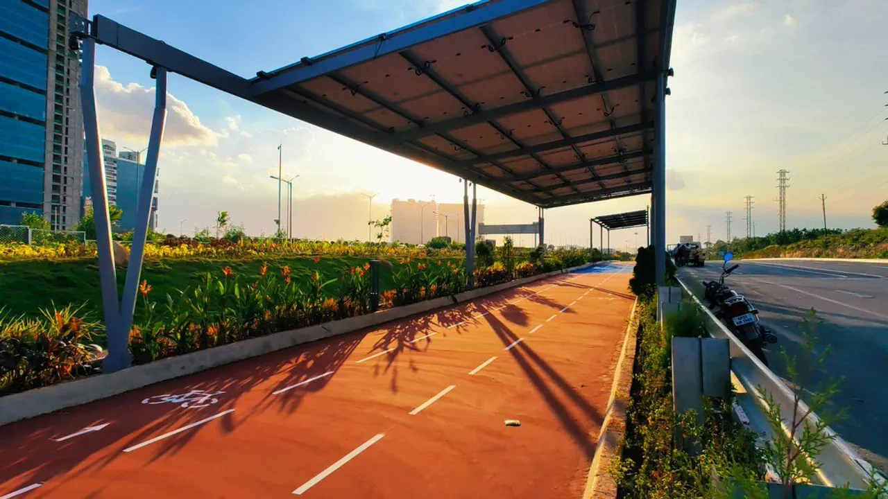  Hyderabad unveils India's first solar cycling track
