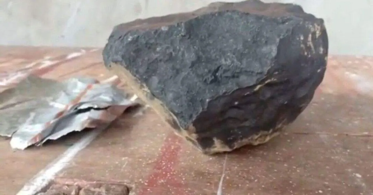  Indonesian man emerged becomes millionaire after meteorite broke through his roof