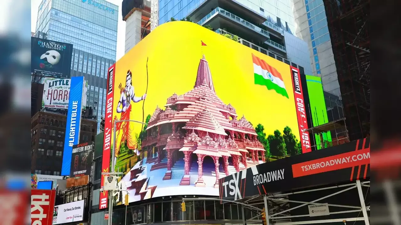  Ram Mandir consecration ceremony to be broadcasted live at New York's Times Square