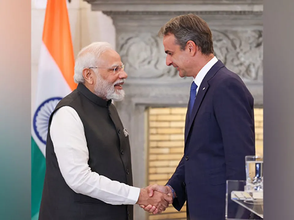  Greek PM Visits Bharat after 16 years, meets PM Modi to double bilateral trade by 2030