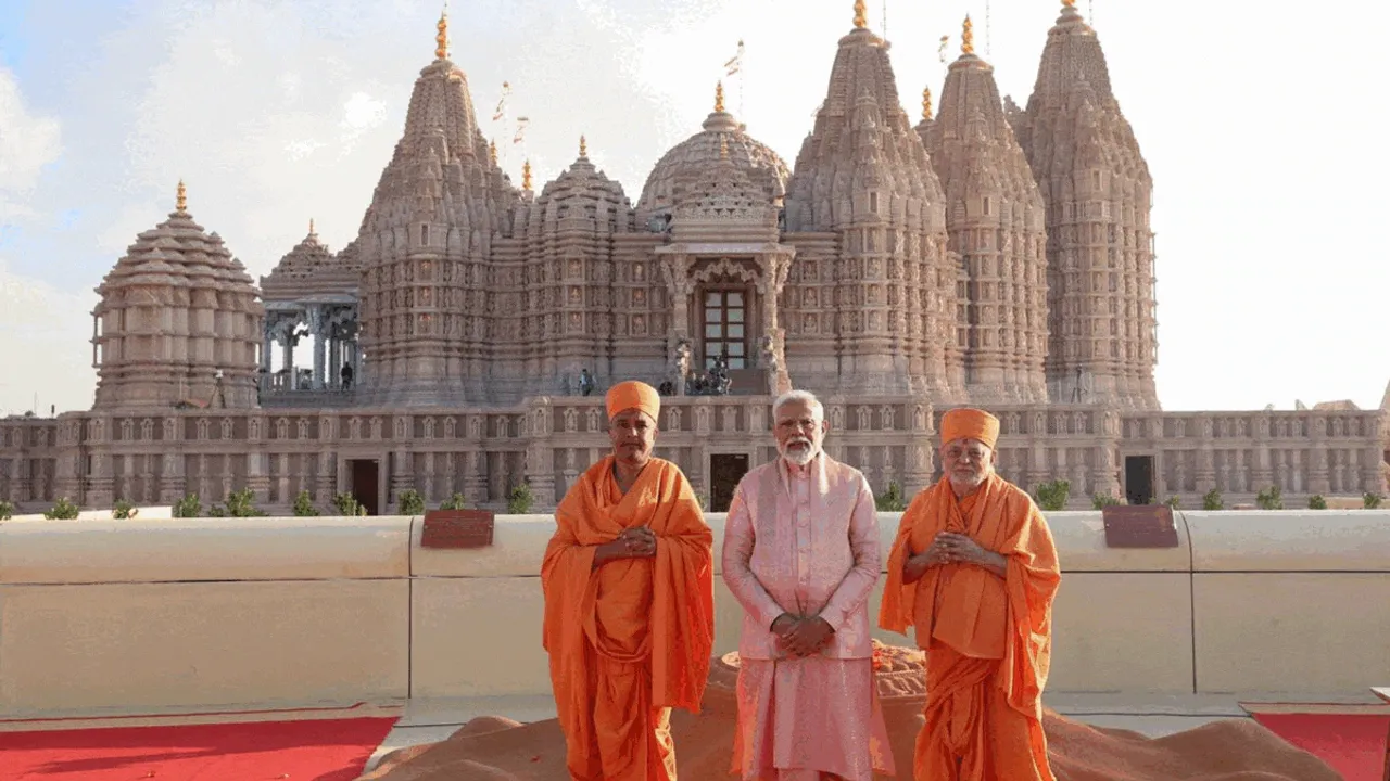  PM Modi inaugurates Abu Dhabi's first Hindu temple, erected by BAPS