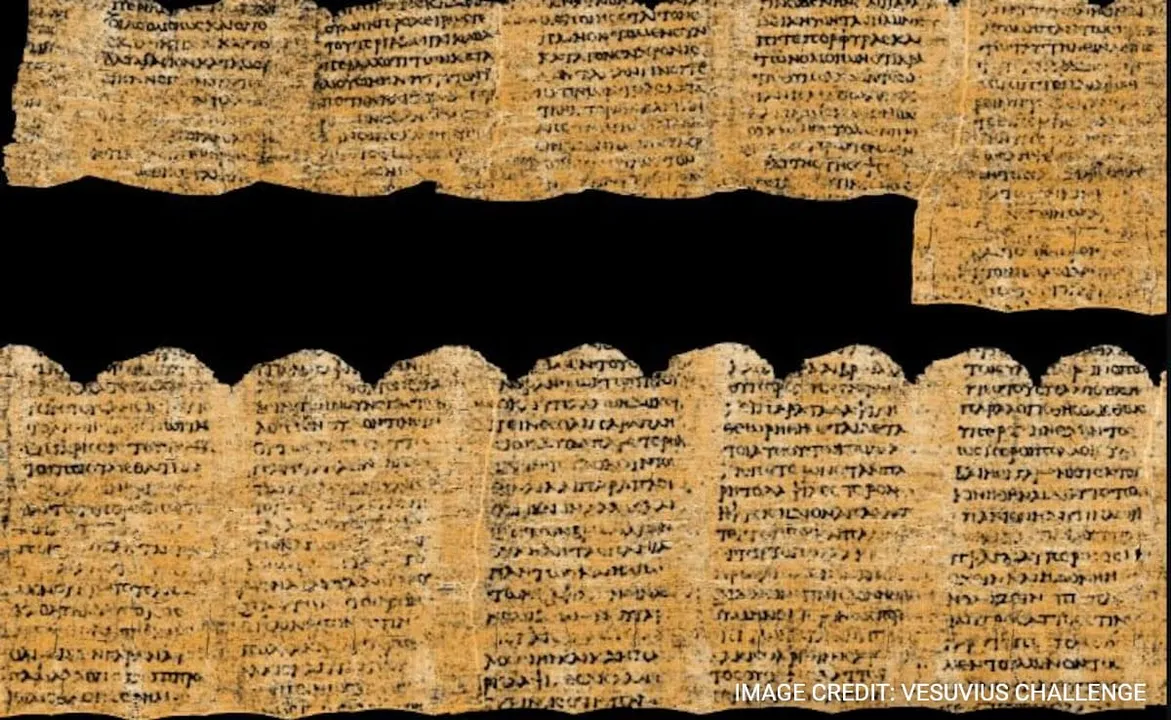  Researchers use AI to read a 2,000-year-old scroll by Mount Vesuvius Volcano