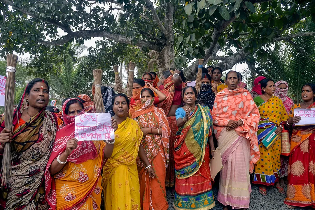  New video alleges 70 women paid to participate in Sandeshkhali protest