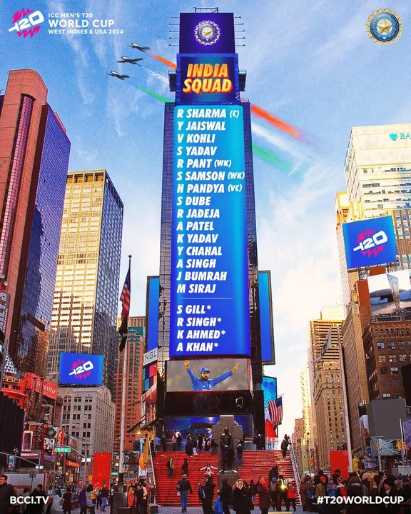  Indian squad for T20 World Cup 2024 announced