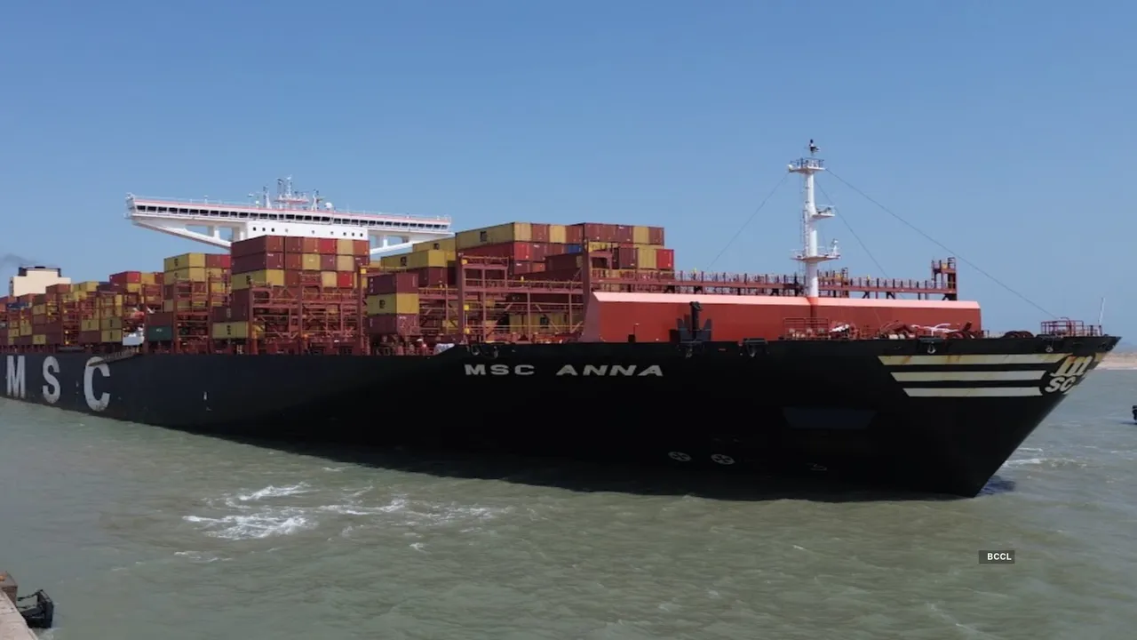  Adani's Mundra Port in Gujarat makes history by docking largest container ship 'MSC Anna'