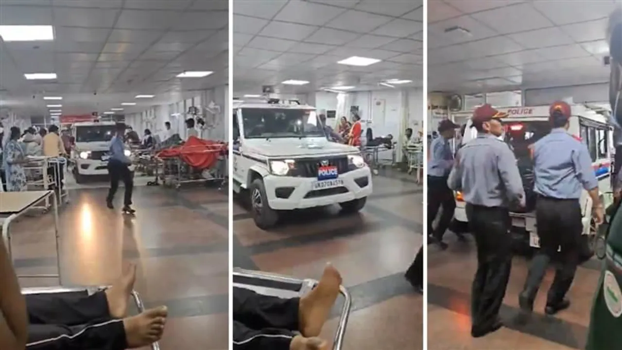  Cops drive SUV through hospital ward to arrest nursing officer who molested a female doctor