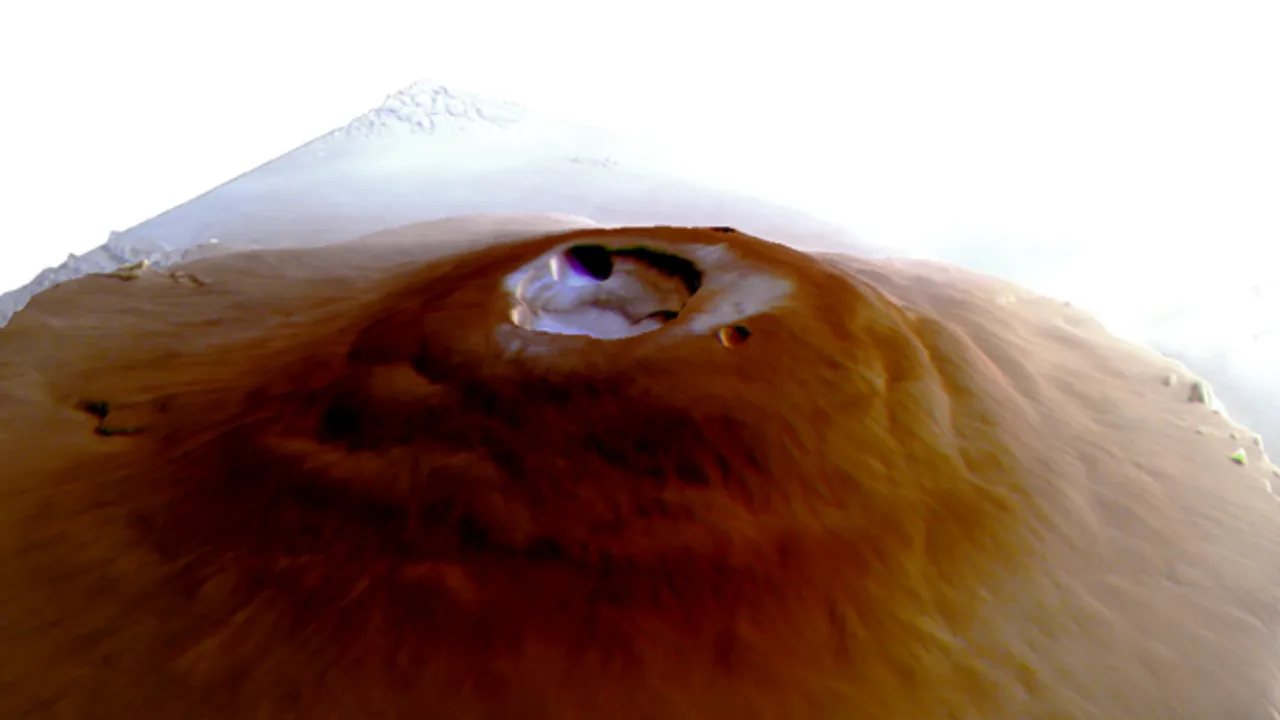  Water frost enough to fill 60 Olympic swimming pools found at Mars' equator
