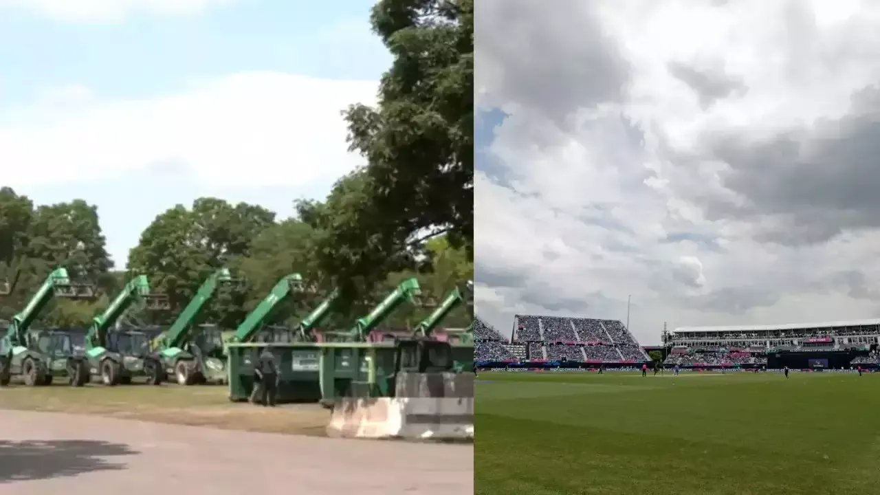  Bulldozers arrive to dismantle Nassau county Cricket Stadium after T20 World Cup
