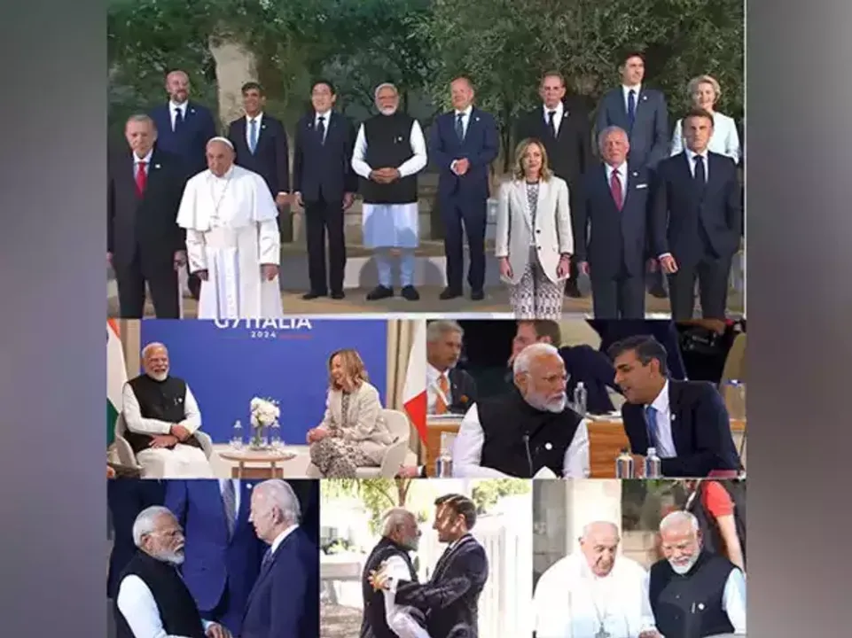  G7 Summit Italy: PM Modi holds discussions with Macron, Zelenskyy & Sunak