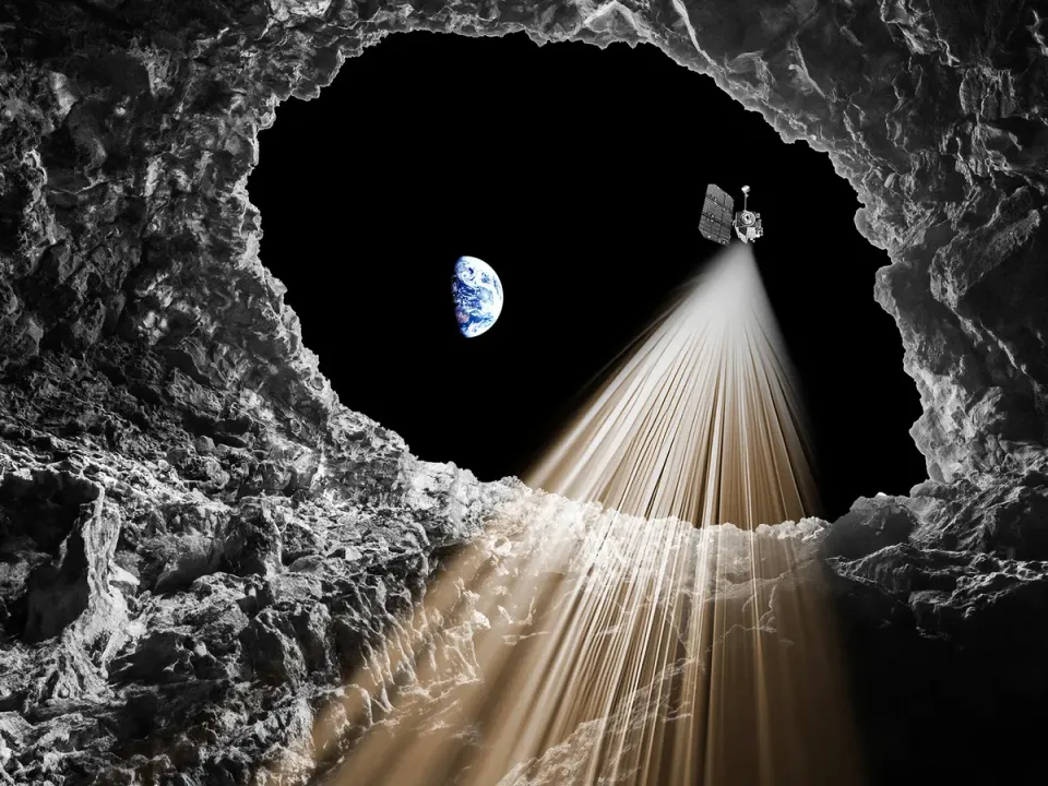  Underground cave found on Moon's surface could be prime base for astronauts