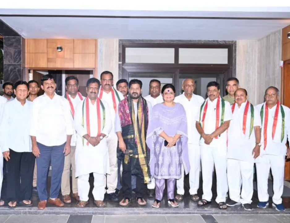  Six BRS MLCs defect to Congress, causes huge setback