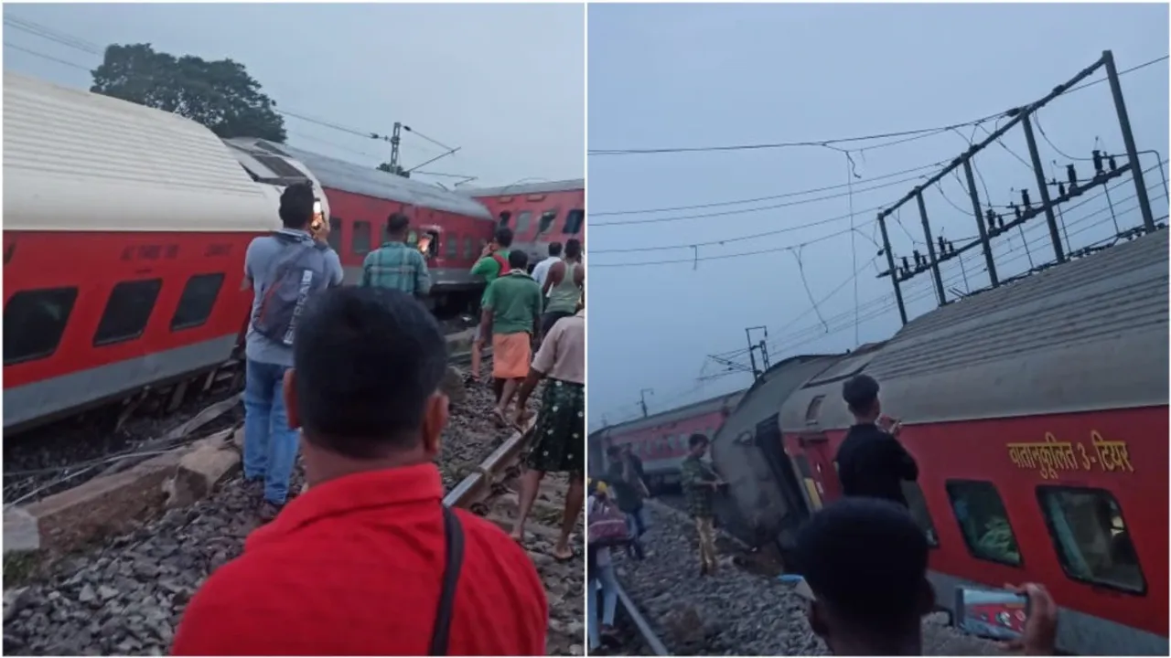  18 coaches of Howrah-CSMT Express derail after collision with goods train