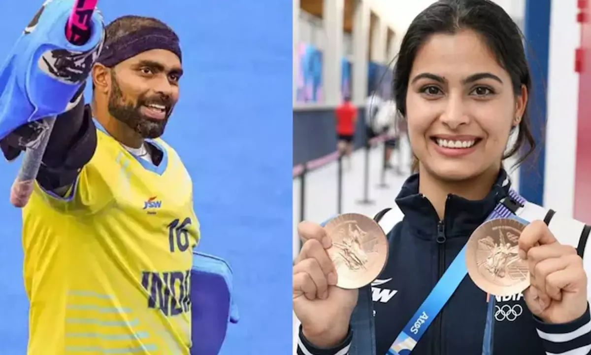  PR Sreejesh and Manu Bhaker to carry India's flag at Paris Olympics 2024