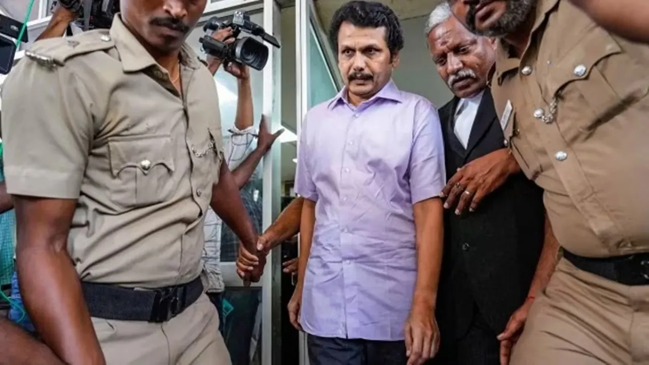  Ex-Tamil Nadu minister Senthil Balaji granted bail in cash-for-jobs scam case