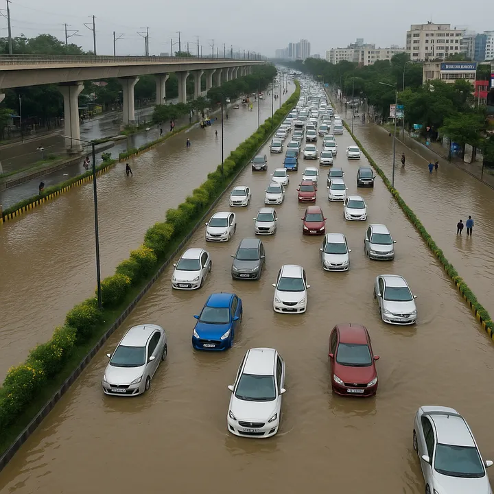  WFH = Waterlogged From Home: Gurgaon’s New Job Perk? A Built-In Pool