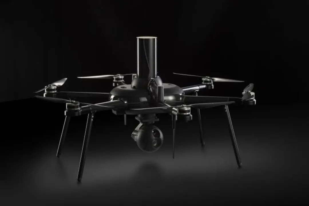 Nokia drone with parachute