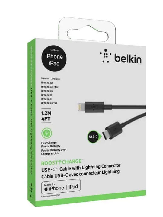 The Belkin BOOST↑CHARGE is claimed to be the first 3rd party MFi certified and USB-IF certified USB-C Cable with Lightning Connector