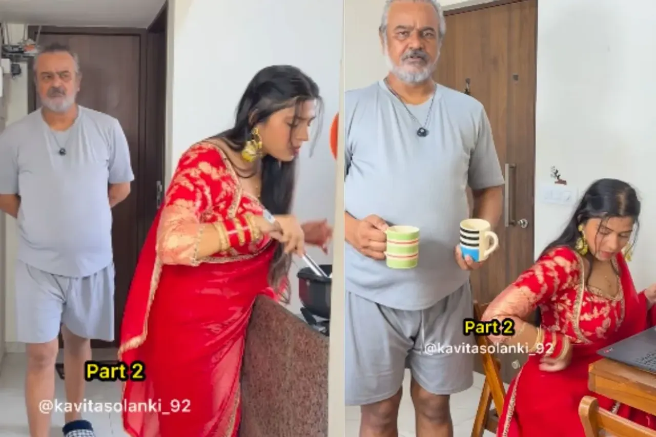 Viral Video: Ultimate Sasur! Father in Law Takes on Wife and Son to Protect Bahu, Netizens Mighty Impressed