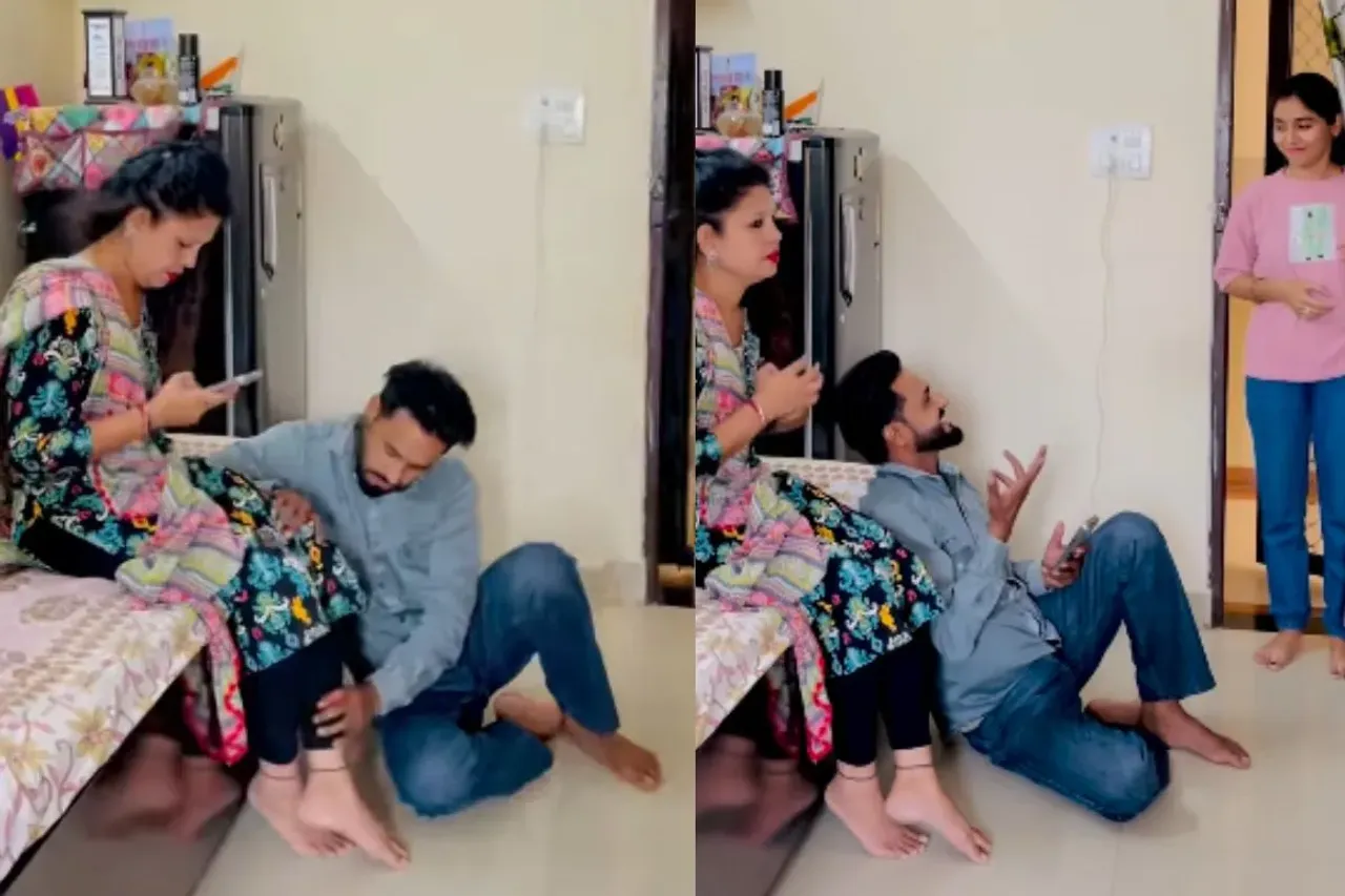 Viral Video: Ghanghor Beijjati! Sister Walks Into Brother's Room, Finds Him At Wife's Feet, His Reaction Goes Viral