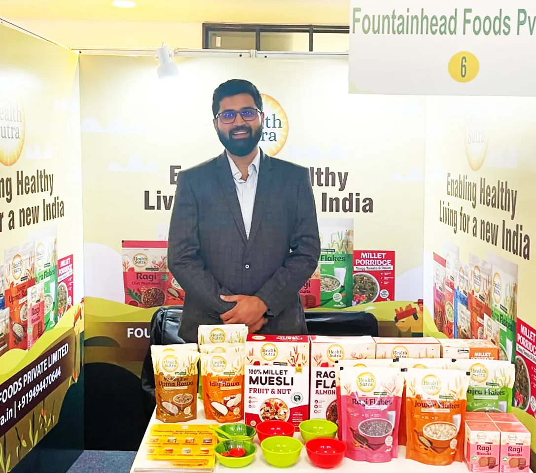 Sai Krishna Popuri with his products