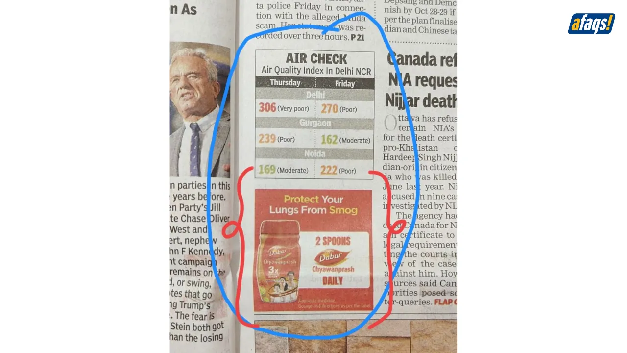 Dabur print ad