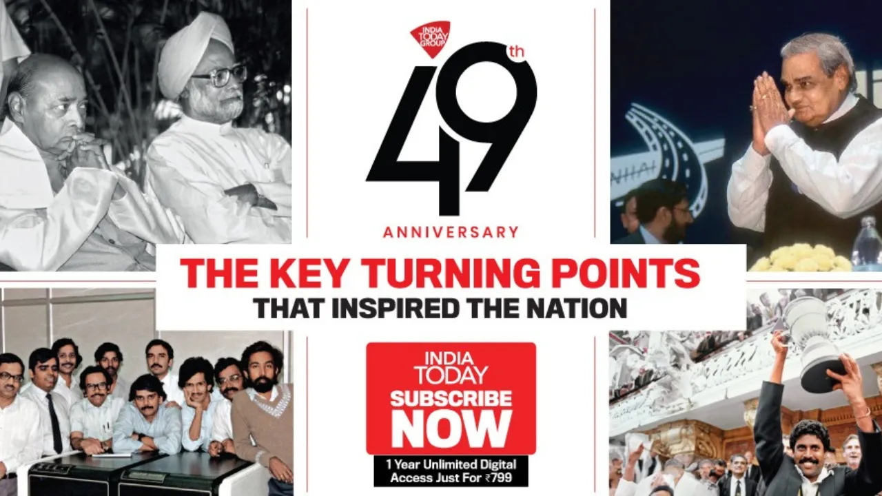 INDIA TODAY marks 49th anniversary with special issue on India's growth