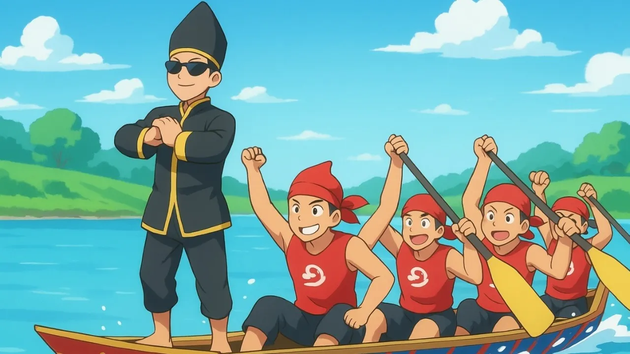 The effortless dance moves of an 11-year-old Indonesian boy, Rayyan Arkan Dikha, during an ancient rowing festival, personify the internet's latest viral trend: 'Aura Farming.'