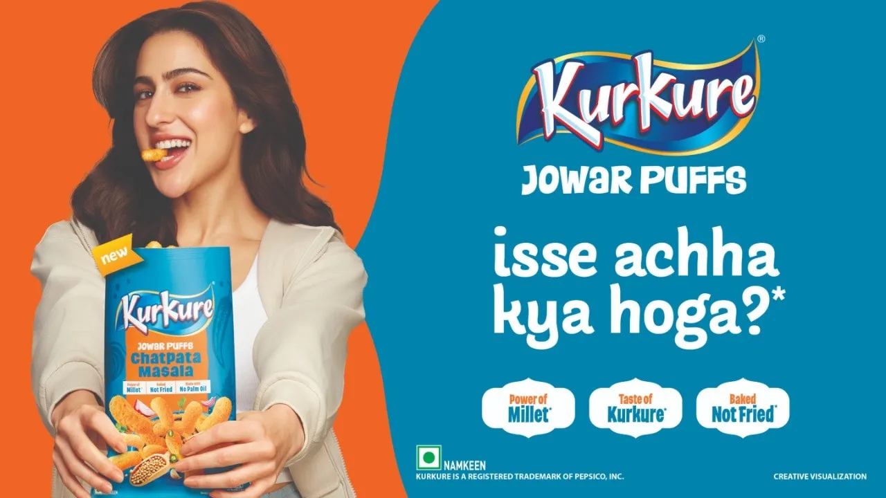 Kurkure's new millet-based Jowar Puffs are available in INR 10 and INR 20 packs.