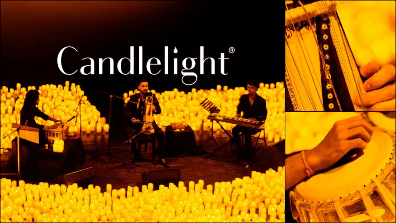 Candlelight Concerts in India: A captivating image from an immersive concert. Experience live classical music and tributes to artists like Coldplay and Taylor Swift in a unique, candlelit setting.