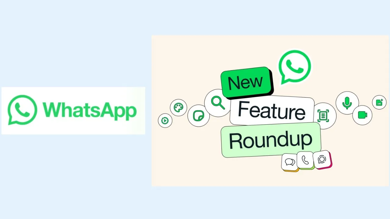 Close-up of a mobile phone screen showing a WhatsApp chat window with a new AI-generated custom chat theme and an animated Live Photo being shared.