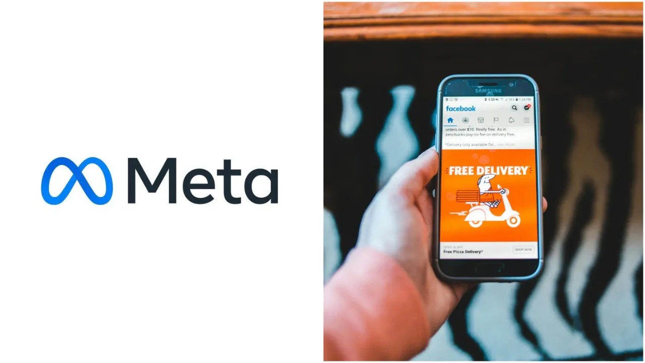 A graphic showing a phone with the Meta AI interface, illustrating a chat bubble being used as a signal to feed personalization algorithms for content and ads.