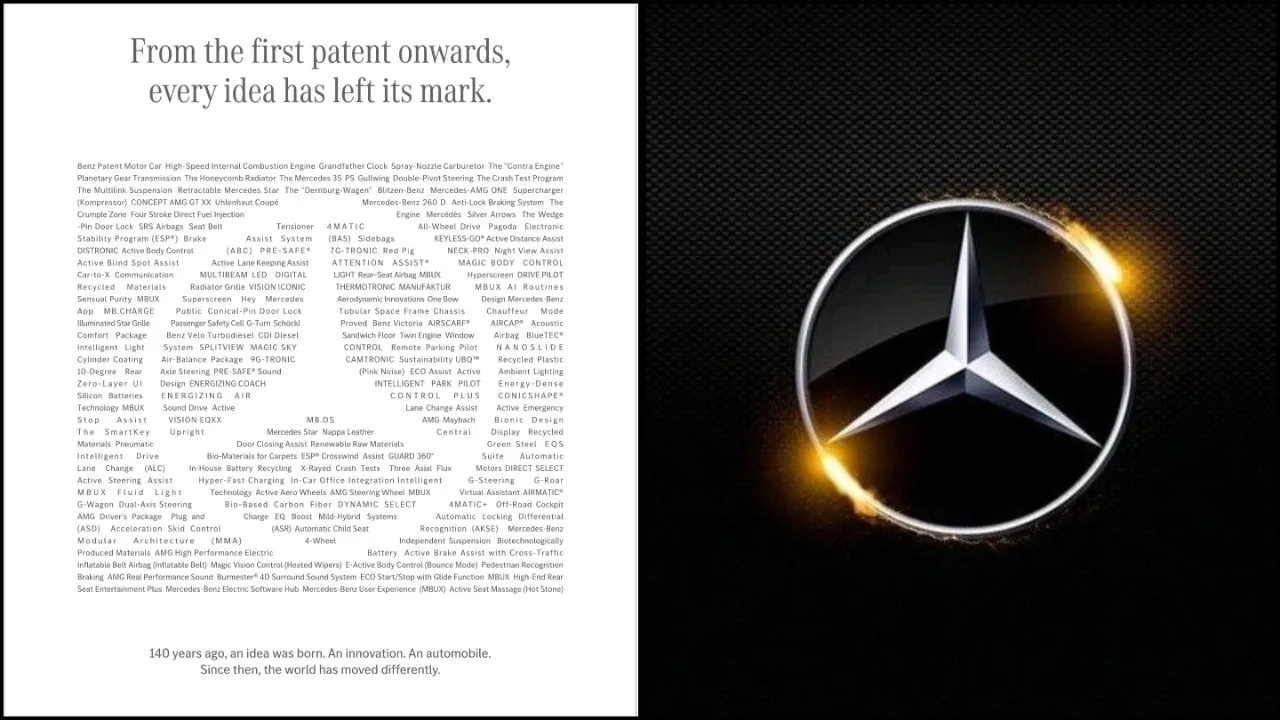 Mercedes-Benz’s recent print ad in TOI throws readers back to its very first patent