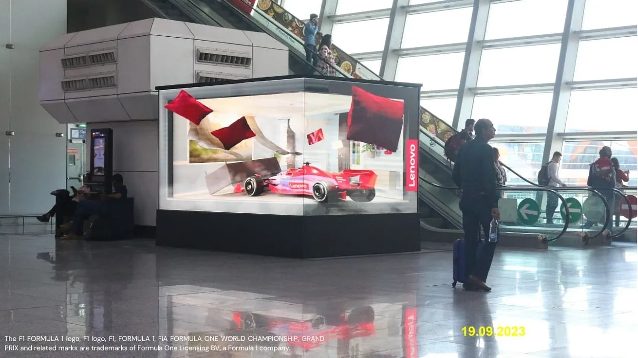 Dentsu's Merkle B2B and Posterscope India launch 3D anamorphic campaign 'Lenovo-F1'
