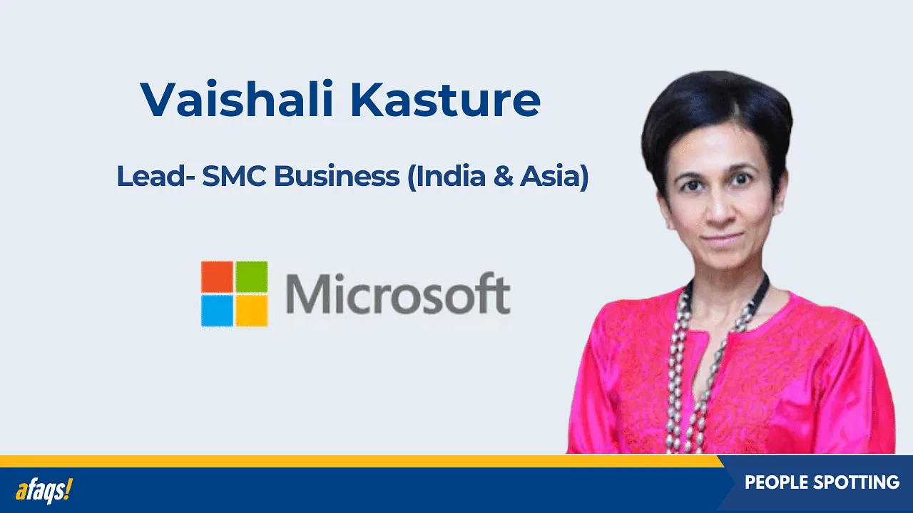 Vaishali Kasture joins Microsoft to lead SMC business in India and Asia