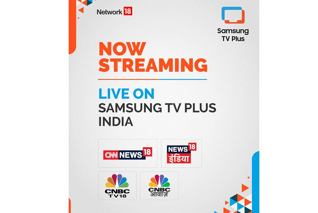 Network18 expands its Connected TV reach, brings 4 News Channels to Samsung TV Plus India