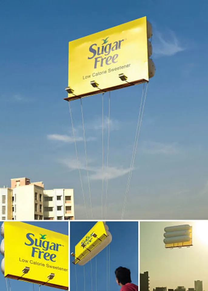 Floating billboard
