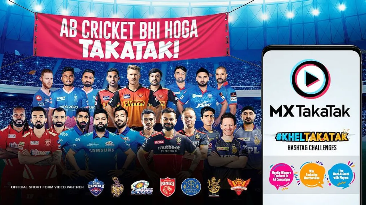 What is MX TakaTak trying to get out of the association with seven IPL teams?