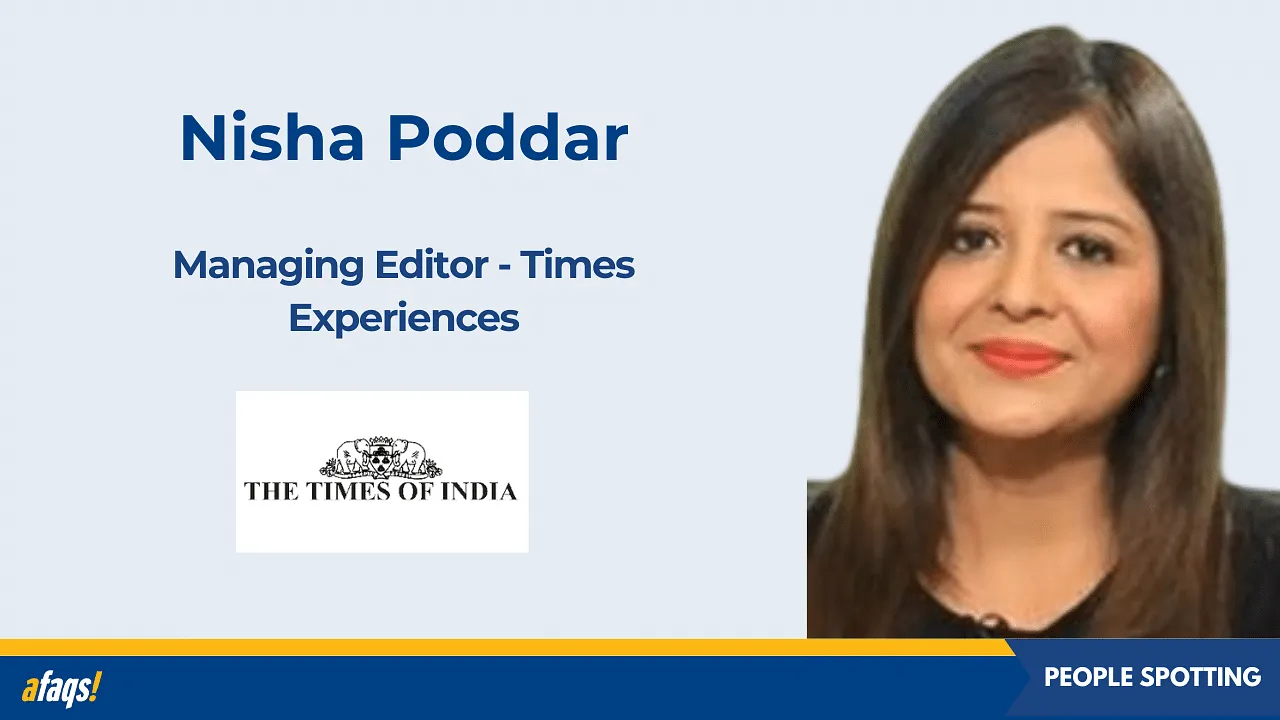 The Times of India hires Nisha Poddar as managing editor of Times Experiences