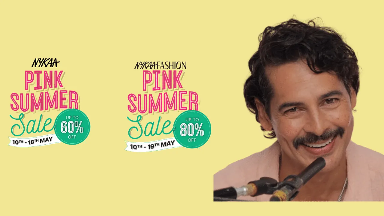 Dino Morea features in an ASMR video for Nykaa's Pink Summer Sale, offering discounts and savings