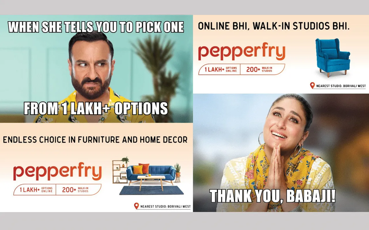 Pepperfry launches Diwali campaign ft. Kareena Kapoor Khan and Saif Ali Khan