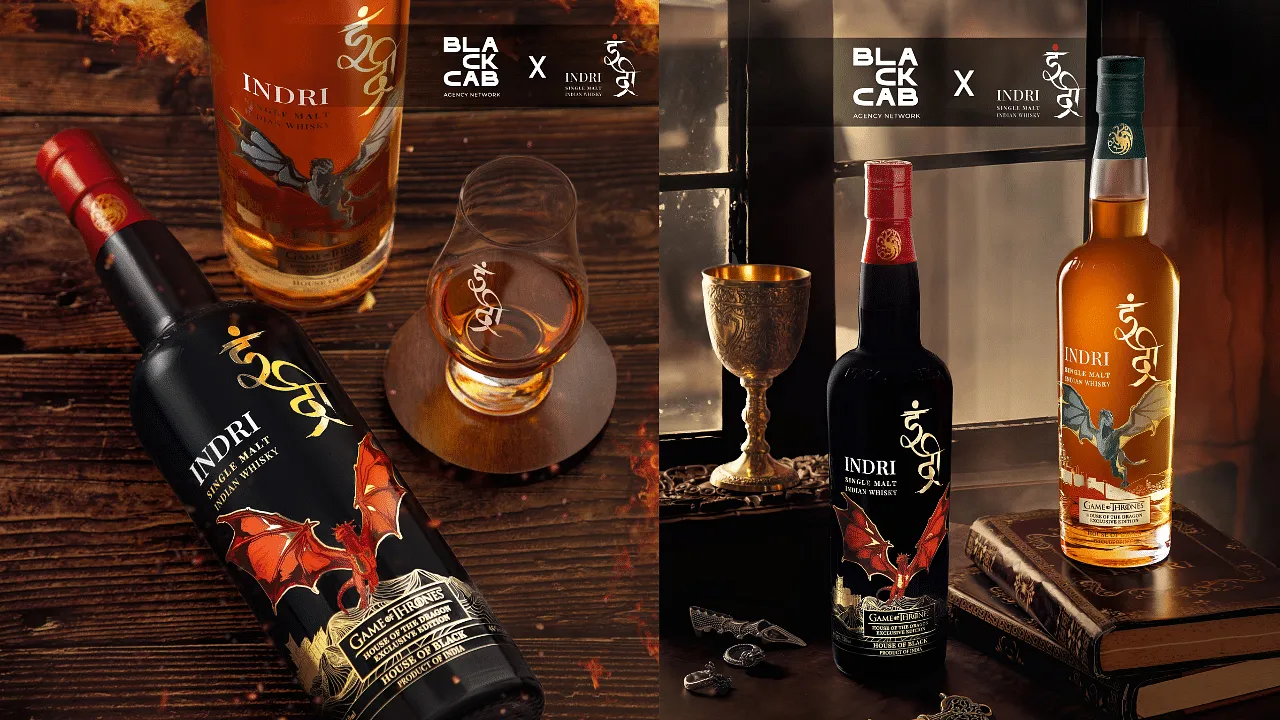 BlackCab unveils visual campaign for Indri Single Malt Whisky's collectible editions