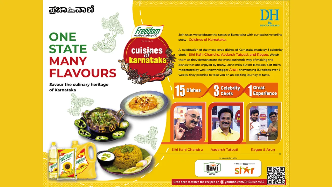 Freedom Healthy Cooking Oil presents 'Cuisines of Karnataka' with Deccan Herald & Prajavani