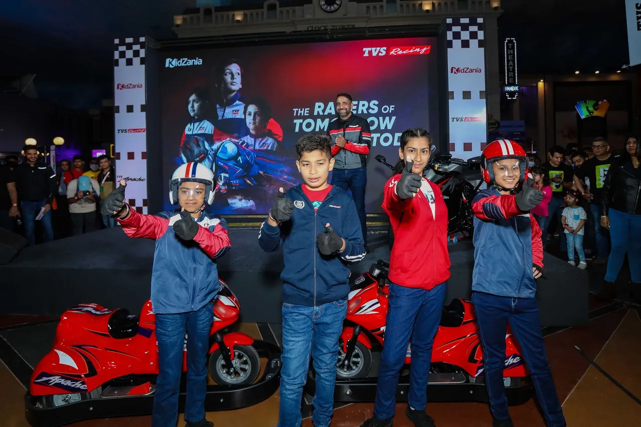 TVS Racing ignites racing culture by bringing the ultimate racing experience to young enthusiasts; announces association with KidZania