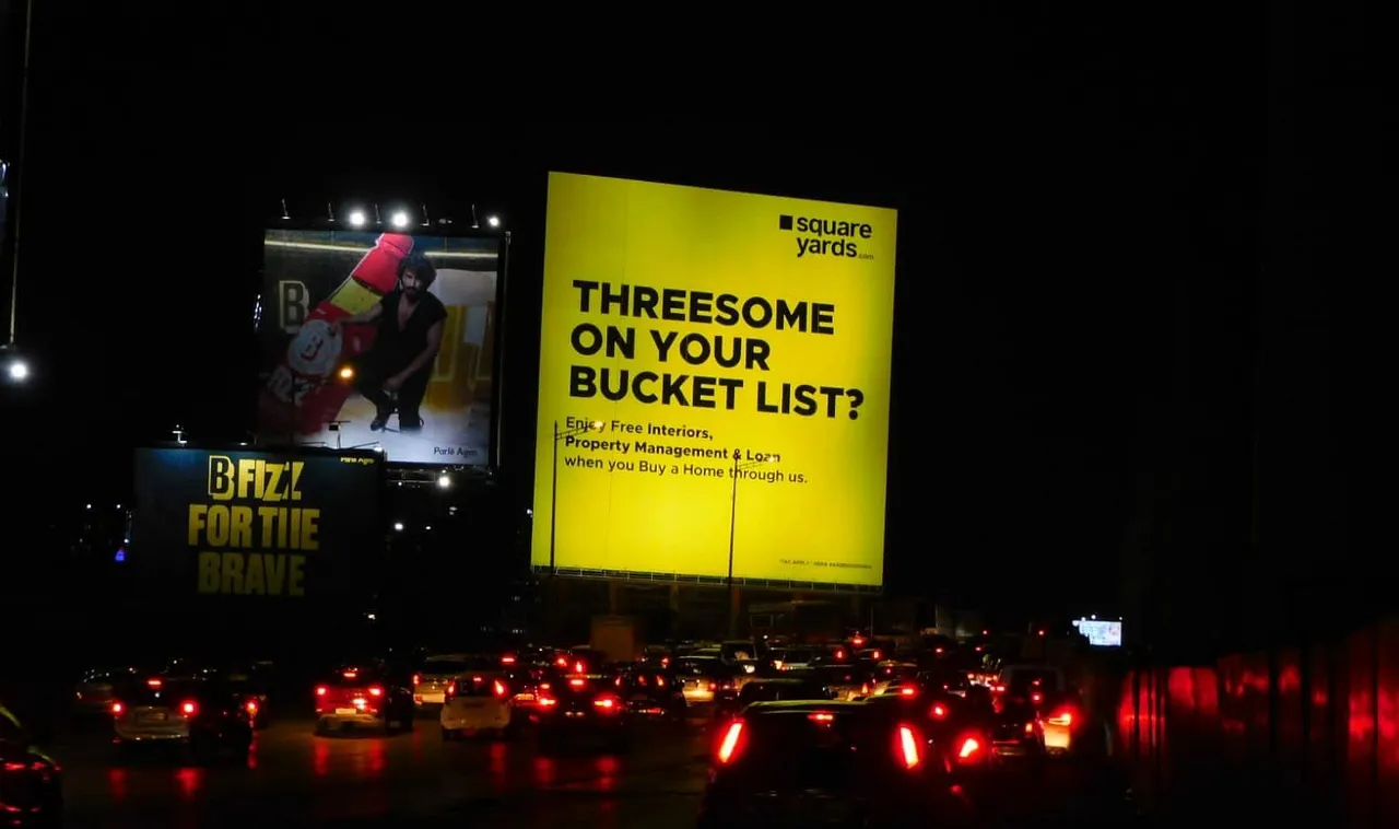 Square Yards’ new traffic halting humour brings an edge to OOH advertising
