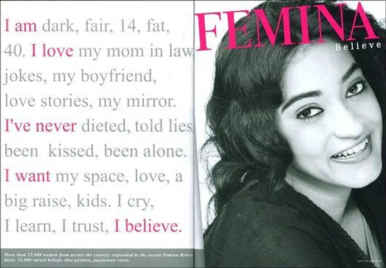 I am dark, fair, 14, fat, 40. I love my mom in law, jokes, my boyfriend, love stories, my mirror. I've never dieted, told lies, been kissed, been alone. I want my space, love, a big raise, kids. I cry, I learn, I trust, I believe.
