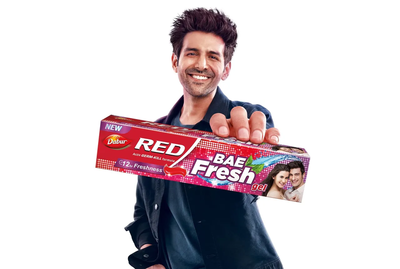 Dabur signs Kartik Aaryan as brand ambassador for launch of Dabur Red Bae Fresh Gel Toothpaste Variant