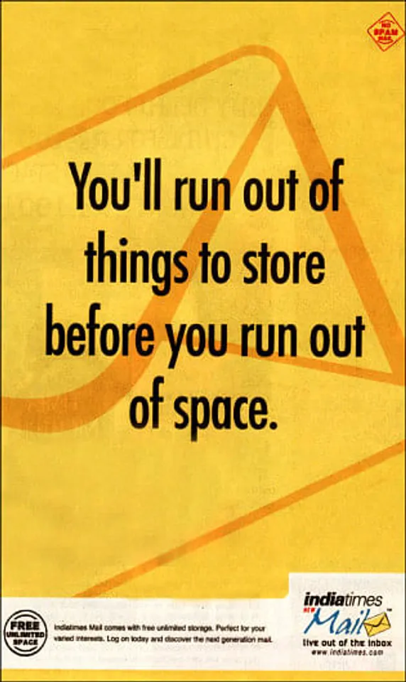 You'll run out of things to store before you run out of space.